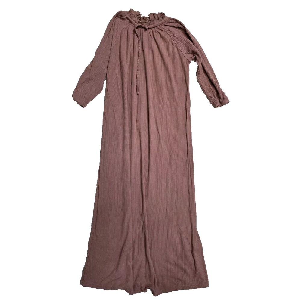 Tottini‎ Girls Maxi Dres 6 Ribbed Brown Rayon
